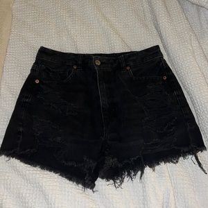Black Jean Shorts